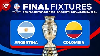 🔴 FINAL COPA AMERICA 2024 FIXTURES  Schedule Copa America 2024 Final  Semifinals results today [upl. by Ahsurej182]