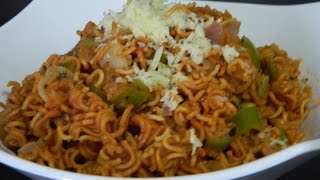 Crispy Maggi In Red Pasta Sauce Italian Maggi  Masala Maggi  By Food Connection [upl. by Anniahs]