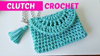 Clutch a crochet o bolso de mano fácil [upl. by Tace395]