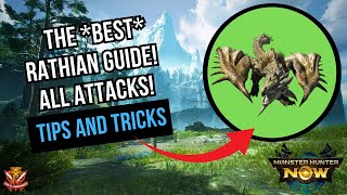 The BEST RATHIAN Guide All Attacks Tips and Tricks l Monster Hunter Now [upl. by Sixele]