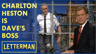 Charlton Heston Is Daves Boss  Letterman [upl. by Jit943]