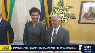 Jamaican Jurist Sworn into CCJ Inspires Regional Progress  CVMTVNews [upl. by Cherey822]