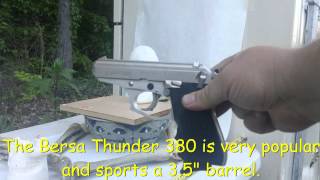 380 Federal 95 Grain FMJ  Bersa Thunder vs Ballistics Skull  Penetration Test [upl. by Arrio]