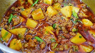 Aisa Aloo Keema Aapne Phle Nahi Banaya Hoga आलू कीमा कैसे बनाए  New Aloo Keema  Aloo Keema Recipe [upl. by Harbird]