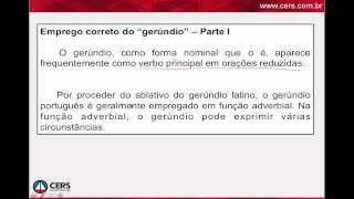 Emprego do Gerúndio em orações reduzidas [upl. by Lecrad105]