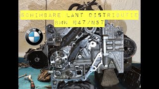 Schimbare lanț distribuție BMW N47N57  Timing chain replacement [upl. by Gintz]