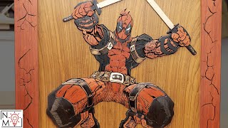 Making Deadpool Out of Wood  Marvel Woodworking Project [upl. by Cortney]