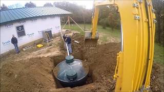 Septic Tank Installation  James Backhoe Service Inc [upl. by Aivilys]