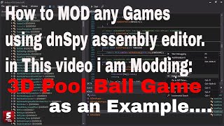 Tutorial How to Mod Unity Engine Games with dnSpyModding 3D Pool Ball Aim and Unlock Cues Tables [upl. by Eojyllib628]