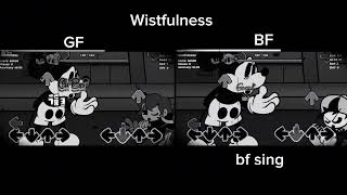 FNF Wistfulness song compare the video for gf mix and bf [upl. by Weatherley920]