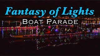 Fantasy of Lights Boat Parade  Tempe Town Lake [upl. by Aihsram]