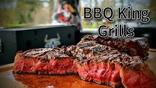 BBQ King Grills The Best Portable Grill Chuck Eye Steak Cook and Review [upl. by Hedvig]