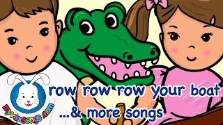 Row Row Row Your Boat with lyrics amp more Nursery Rhymes [upl. by Ennayram]