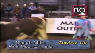 Cowboy Up bucks Daryl Mills  94 Edmonton Bullbustin [upl. by Henriette380]