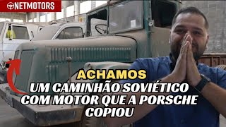 O GALPÃO TEM CARROS E MOTOS RARAS E UM CAMINHÃO V12 REFRIGERADO A AR DA ANTIGA UNIÃO SOVIETICA [upl. by Imre]