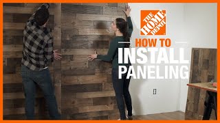 How to Install Paneling  Wall Ideas amp Projects  The Home Depot [upl. by Anikas167]