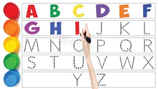 Abc Dotted Tracing English Alphabet Writing Preschool learning abc alphabets kidschohantv 134 [upl. by Lida]