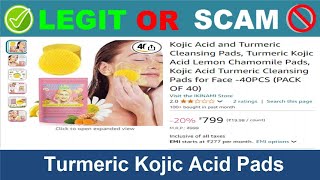 Turmeric Kojic Acid Pads Reviews  Nov 2024 Beware of Scam Watch Now [upl. by Priscella]