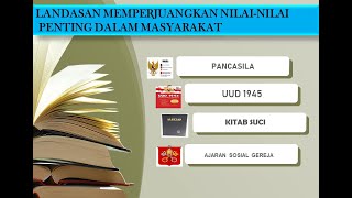 Landasan Memperjuangkan NilaiNilai Penting dalam MasyarakatMateri Semester 5 Kelas XII [upl. by Brelje767]