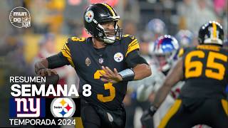 New York Giants vs Pittsburgh Steelers  Resumen NFL en español  Semana 8  NFL Highlights 2024 [upl. by Winny828]