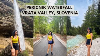 Must visit waterfall in Vrata Valley  Slovenia Day 2 [upl. by Aerbma]