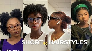 2024 Hairstyles to do on SHORT natural 4C hair [upl. by Antoinette841]