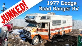 JUNKED 1977 Dodge B300 Sportsman Road Ranger by KIT motorhome with a 440  Yes We Go Inside [upl. by Malamud]