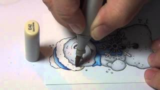 Coloring Video Frosty with Snowflake of Magnolia [upl. by Eelyk]