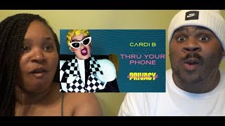 CARDI B  THRU YOUR PHONE NOT BLEACH LMAO  REACTION [upl. by Anewor]