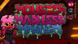 Friday Night Funkin  Monster Madness Mayhem UPDATE fnf fnfmod fnfmods fridaynightfunkin [upl. by Acirema151]