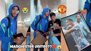 Mason Greenwood reaction to seeing Manchester United Fan Artwork😭❤️🥺 [upl. by Sihunn]