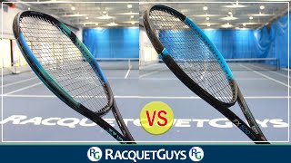 Yonex Ezone 98 vs Dunlop FX500 Tour Tennis Racquet Review [upl. by Hatch]