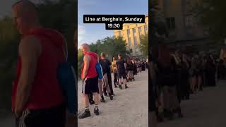 Berghain Berlin Waiting Queue ⛓🇩🇪 berghain berlin sunday club techno 🎥 titoiliev [upl. by Nitneuq]