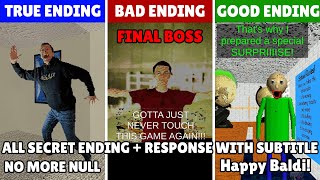 Null Boss  Baldis Basics Classic Remastered Unlock Mode  Response  Secret Ending Official [upl. by Alrzc90]