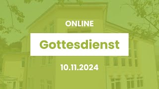 Gottesdienst  Gemeinde Gottes Pforzheim  10112024 [upl. by Shere]