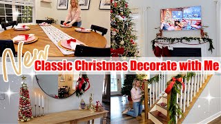 NEW CLASSIC CHRISTMAS DECORATE WITH ME 2024 TIFFANI BEASTON HOMEMAKING [upl. by Sinegra]