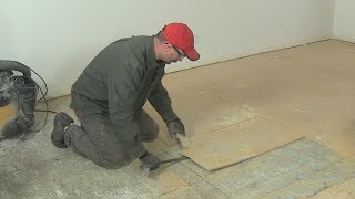 How To Remove Underlayment Subfloor [upl. by Esaj625]