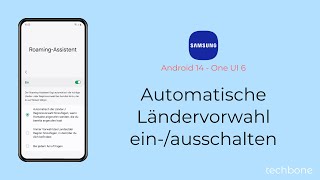 Automatische Ländervorwahl einschalten oder ausschalten  Samsung Android 14  One UI 6 [upl. by Amrak]