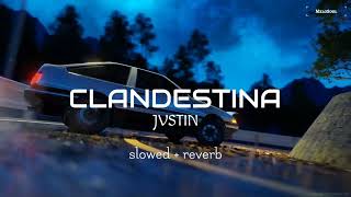 Clandestina  jvstin remix bass boosted  MeloSoul [upl. by Ardnekan338]