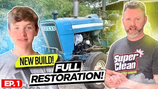 Restoring a Ford Tractor  Ford 4100 Tractor Restoration  Part 1 [upl. by Sihtnyc]