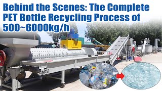 Behind the Scenes The Complete PET Bottle Recycling Process of 5006000kgh [upl. by Sauder844]