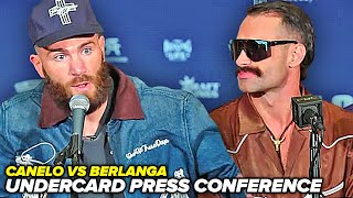 Caleb Plant vs Trevor McCumby FULL HEATED UNDERCARD Press Conference amp FACE OFFS [upl. by Uzziel]