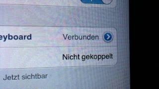 Wireless Keyboard mit iPad verbinden [upl. by Drhacir]