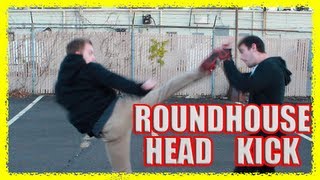 How to Roundhouse Kick to the Head KO in a Street Fight [upl. by Nnawtna478]