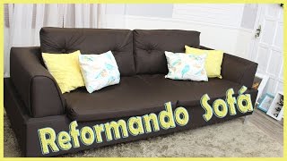 Reforma do sofá como trocar o forro em casa Diy faça você mesmo [upl. by Dianna797]