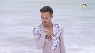 2016 Trophee de France  Adam Rippon FS NBC [upl. by Kassandra74]