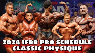 2024 Classic Physique IFBB Pro Schedule  March 1st  Dec 22nd [upl. by Lamej]