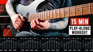 15 MIN GUITAR TECHNIQUE WORKOUT  Picking Finger Exercises amp More [upl. by Bastien]