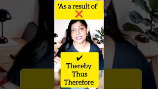 Cause and Effect Expression Use Thereby Therefore and Thus in Englishquot ytshortsindia yt [upl. by Gudrin152]