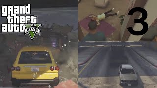 GTA V  Towing cars and Crashing into glass [upl. by Pax]